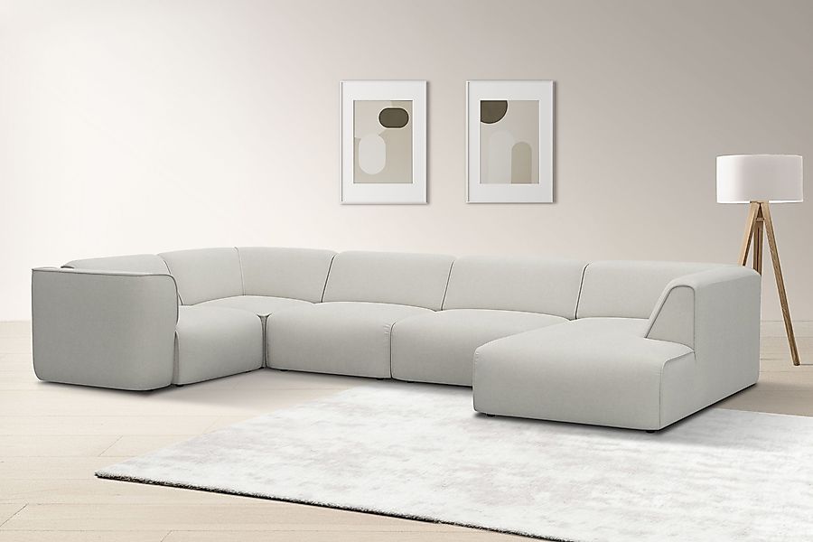 OTTO home Wohnlandschaft "Merid U-Form, jederzeit durch Module erweiterbar, günstig online kaufen