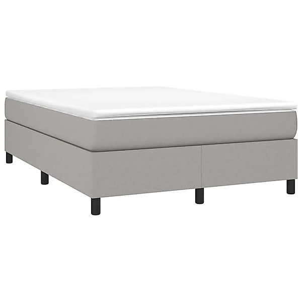 vidaXL Boxspringbett mit Matratze Hellgrau 140x190 cm Stoff 3144415 günstig online kaufen