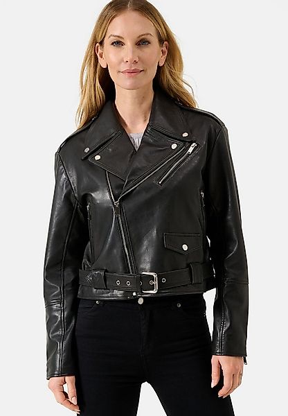 RICANO Lederjacke Hera Lederjacke mit Gürtel und Reverskragen günstig online kaufen
