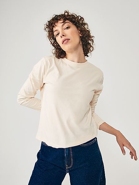 #Seeben - Damen Langarm Shirt Aus Bio-baumwolle günstig online kaufen