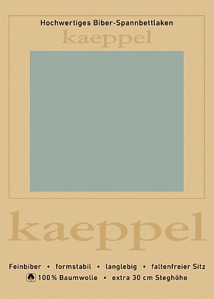 Kaeppel Spannbettlaken "Spannbettlaken Biber" 100% Baumwolle, kuschelig wei günstig online kaufen