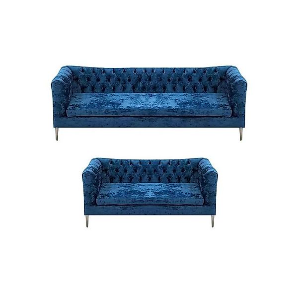 Xlmoebel Sofa Blau gepolsterte Sofas im modernen Design für das Wohnzimmer günstig online kaufen