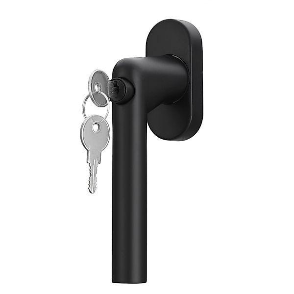 MeinTürgriff Fenstergriff Griff Abschließbar Edelstahl Schwarz L-Form 24/31 günstig online kaufen
