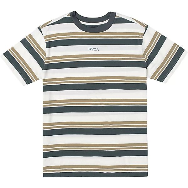 Rvca Curtis Stripe Ii Kurzärmeliges T-shirt S Natural günstig online kaufen