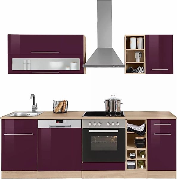 KOCHSTATION Küchenzeile »KS-Eton«, mit E-Geräten, Breite 240 cm günstig online kaufen