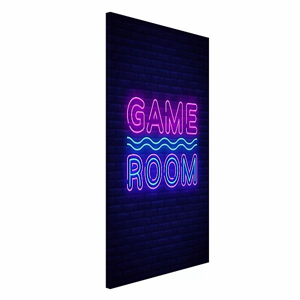 Magnettafel Neon Text Game Room günstig online kaufen