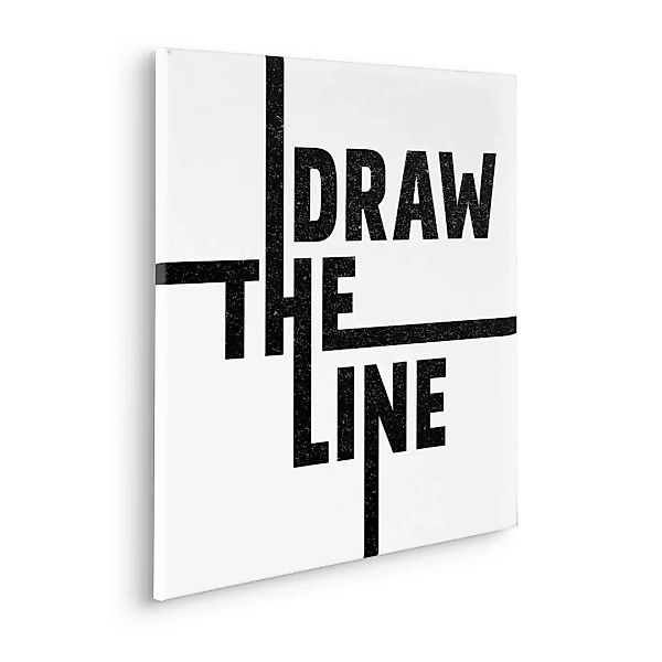 Komar Leinwandbild "Typo Draw the Line", (1 St.) günstig online kaufen