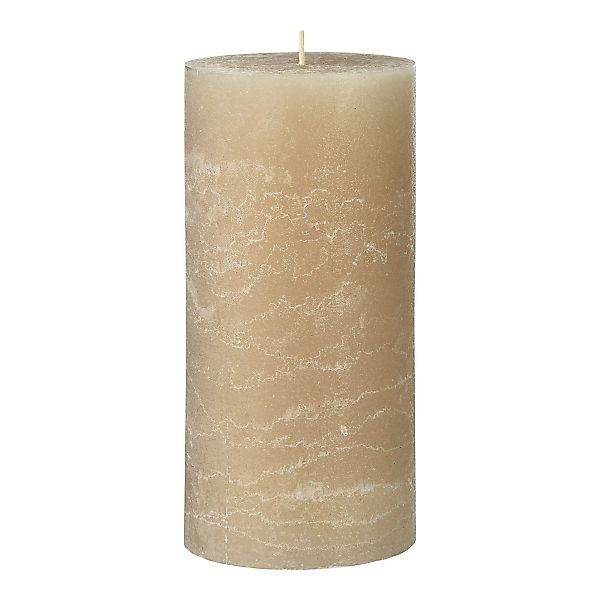 Kerze RUSTIC ca. D10xH21cm, natur günstig online kaufen