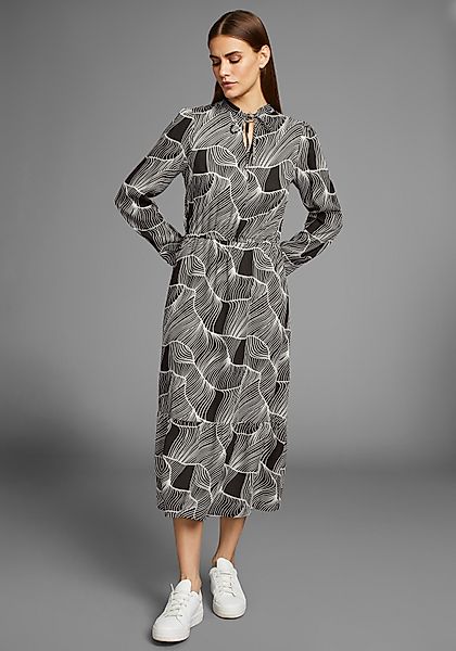 HECHTER PARIS Midikleid Außentasche mit modischen Print günstig online kaufen