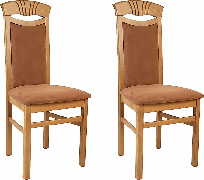 Home affaire Esszimmerstuhl "Franz", (Set), 2 St., Microfaser, strapazierfä günstig online kaufen