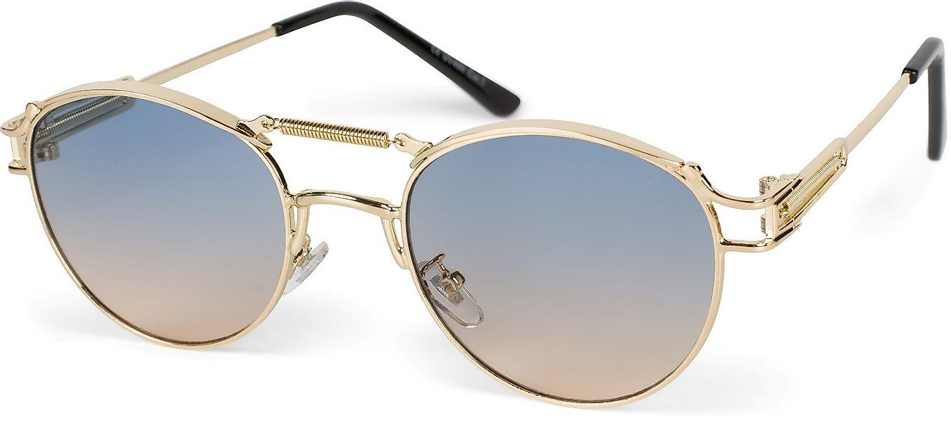 styleBREAKER Sonnenbrille Panto Sonnenbrille mit Federn günstig online kaufen