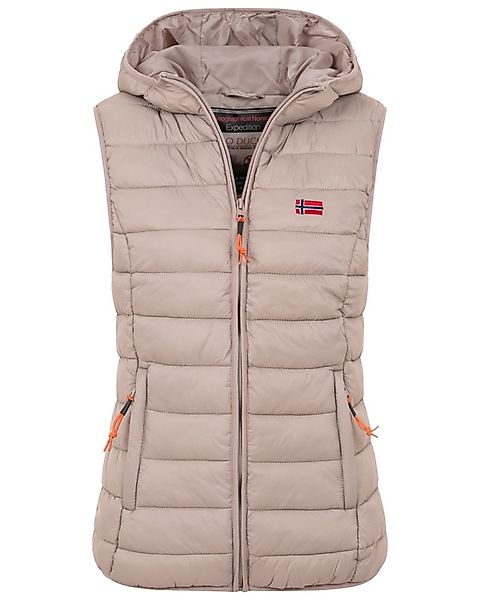 Geographical Norway Steppweste Damen Steppweste mit Kapuze Frühlings sportl günstig online kaufen