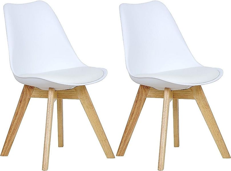 Woltu Esszimmerstuhl (Set, 2 St), Polsterstuhl Sitzfläche aus Kunstleder Ho günstig online kaufen