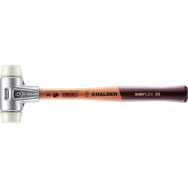 Halder Simplex Schonhammer Ø 30 mm Nylon mit Aluminiumgehäuse günstig online kaufen
