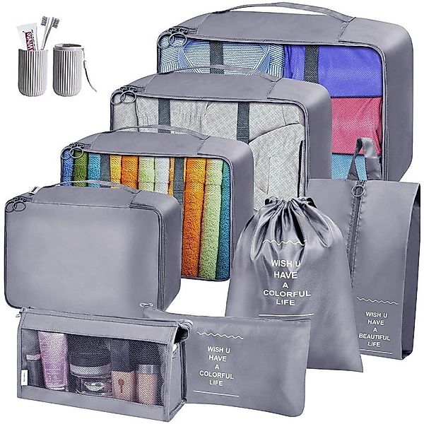 zggzerg Aufbewahrungsbox 9 Teilige Koffer Organizer, günstig online kaufen