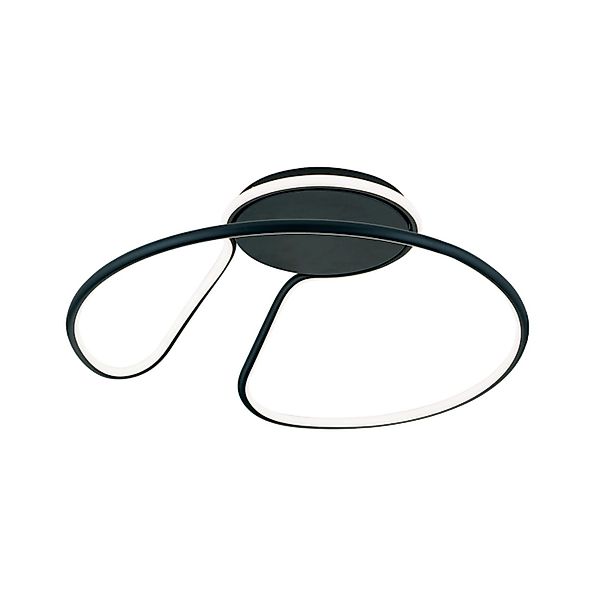 Orion Leuchten LED Deckenleuchte Claire Ø 50cm Schwarz 3000K 3800lm günstig online kaufen