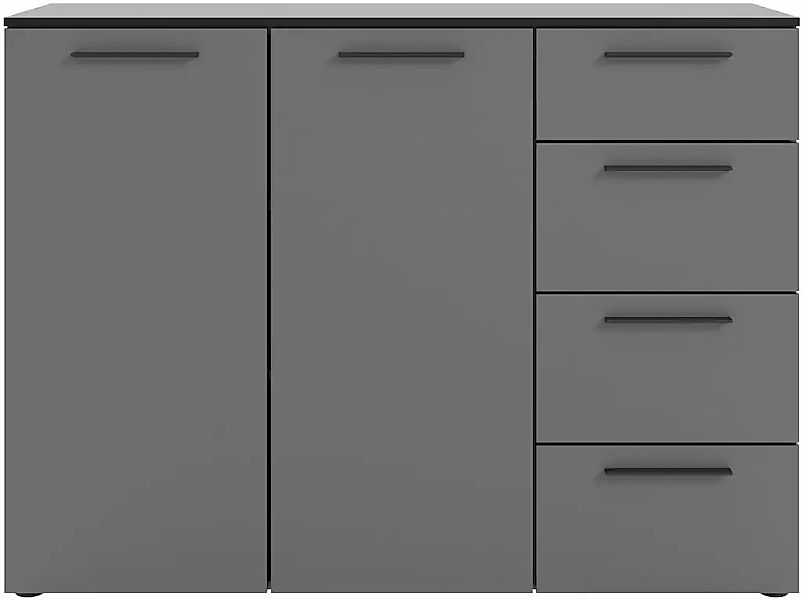 Manjana Möbel Kommode "Kommode mit Schwarz matten Metallgriffen in verschie günstig online kaufen