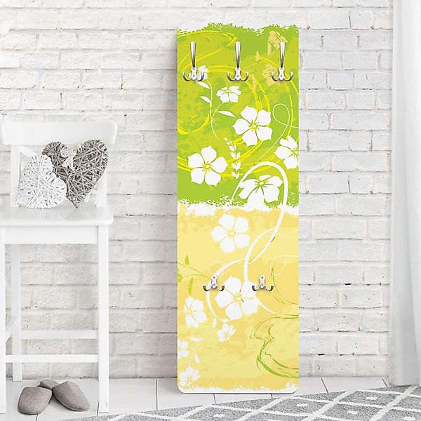 Wandgarderobe Holzpaneel Springtime günstig online kaufen