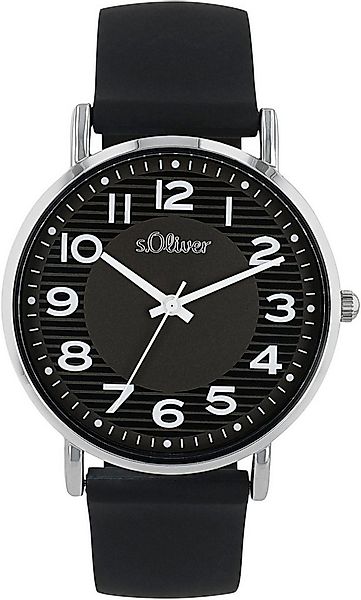 s.Oliver Quarzuhr 2038375, Armbanduhr, Damenuhr, analog, Silikonarmband günstig online kaufen