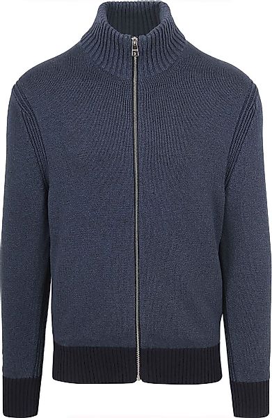 Tommy Hilfiger Strickjacke Mouliné Navy  - Größe XXL günstig online kaufen