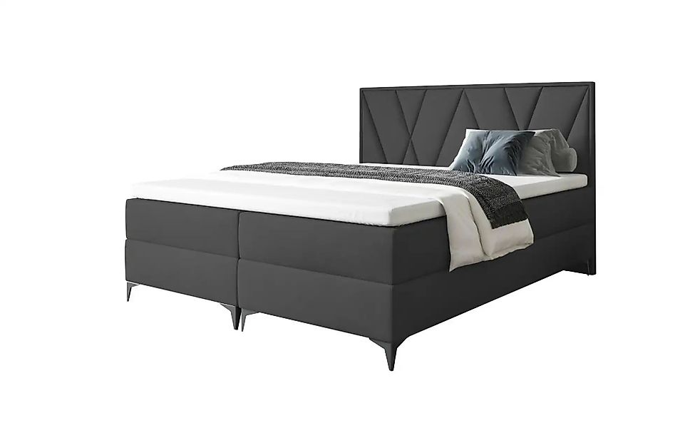 Boxbett mit Bettkasten Vella ¦ schwarz ¦ Maße (cm): B: 160 H: 110 Betten > günstig online kaufen