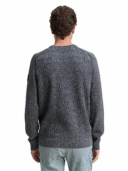 TOM TAILOR Strickpullover mit Logo Stickerei am Arm günstig online kaufen