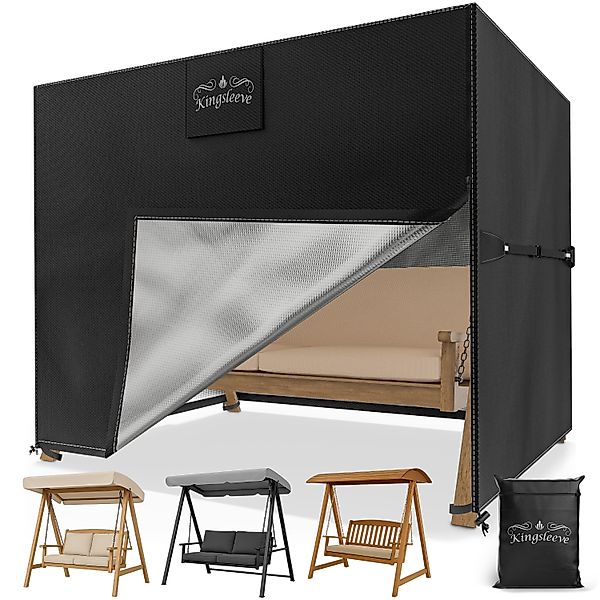 Abdeckplane Hollywoodschaukel Anthrazit 210x150x150cm 9100mm Wassersäule günstig online kaufen