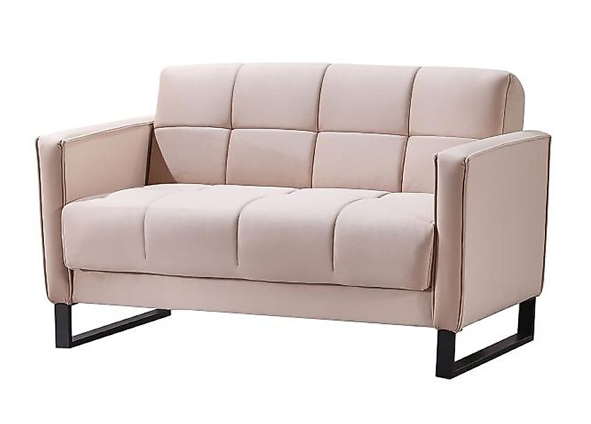 2-Sitzer Schlafsofa 140 cm breit Rosa ELTON günstig online kaufen