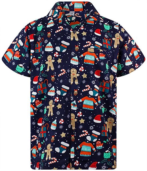 King Kameha Hawaiihemd Christmas Gingerbread Kurzarm günstig online kaufen