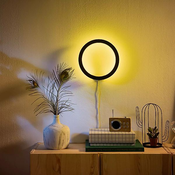 Philips Hue Sana LED-Wandleuchte, RGBW, schwarz günstig online kaufen