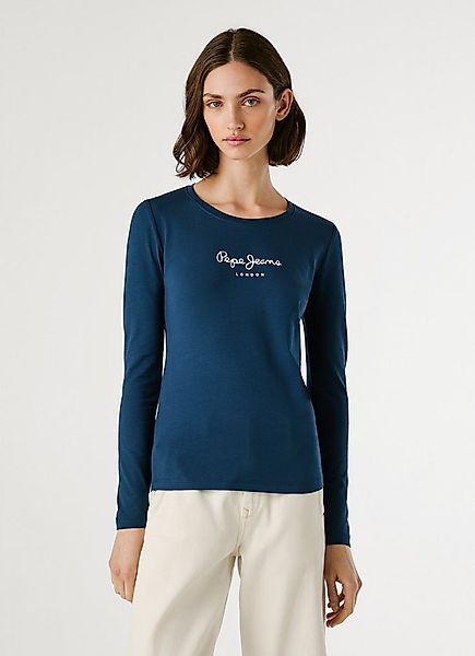 Pepe Jeans Langarmshirt NEW VIRGINA L/S mit Logo-Print günstig online kaufen