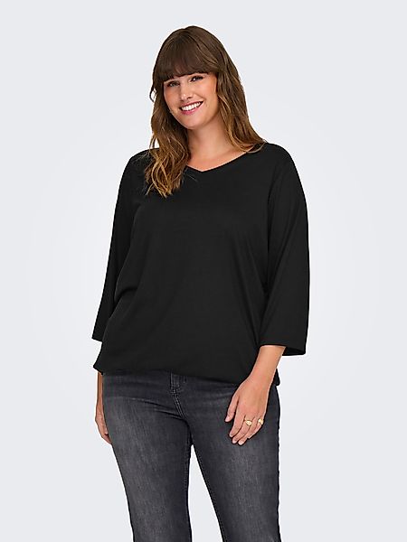 ONLY CARMAKOMA 3/4-Arm-Shirt CARCARLINNE V-NECK 3/4 günstig online kaufen