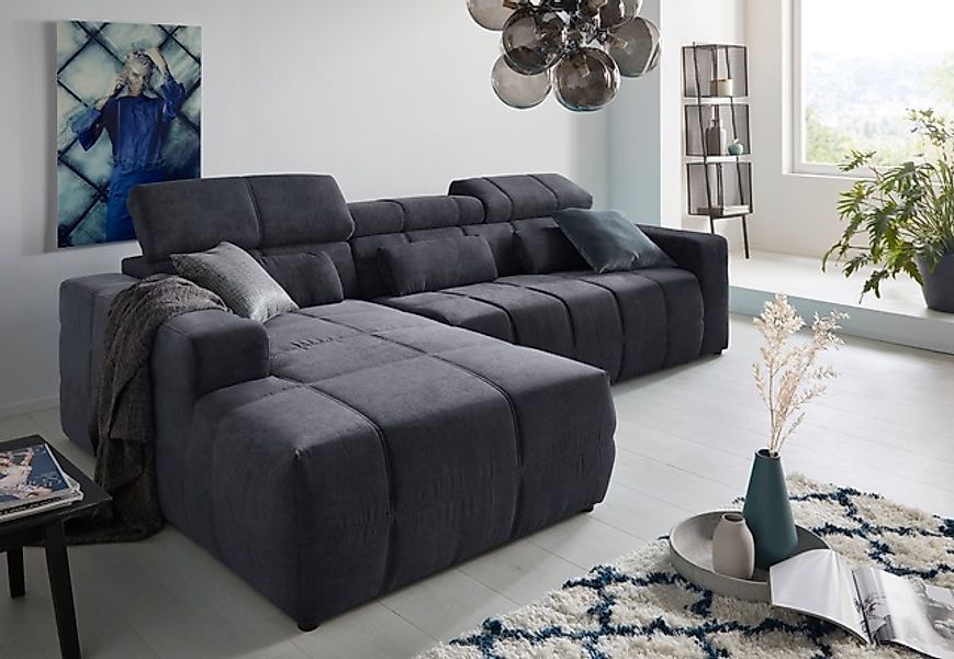 DOMO collection Ecksofa »Brandon B/T/H: 289/177/80 cm, whlw. mit Sitztiefen günstig online kaufen