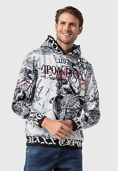 Cipo & Baxx Kapuzenpullover Sweatshirts (1-tlg) mit Allover-Print günstig online kaufen