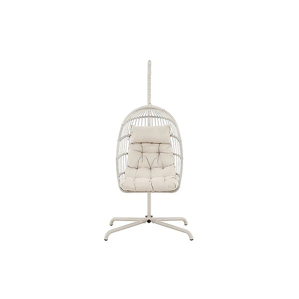 ebuy24 Trezza Hängesessel mit Stativ Beige Sitzhöhe cm 60 Sitzbreite cm 51 günstig online kaufen