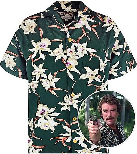 Paradise Found Hawaiihemd Tom Selleck "Rainforest" Original Hawaiihemd Kurz günstig online kaufen