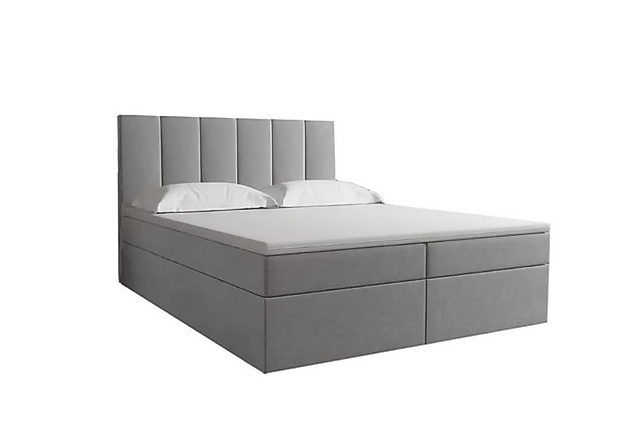 JVmoebel Bett Bett Boxspring Braun Design Bett XXL Big Polster Hotel Modern günstig online kaufen