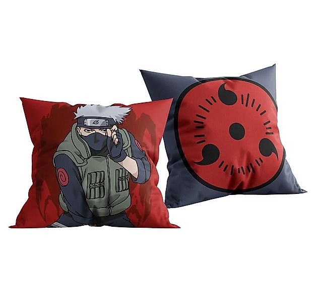 Naruto Dekokissen Kakashi Naruto 40 x 40 cm Kinder Deko-Kissen Wende-Motiv günstig online kaufen