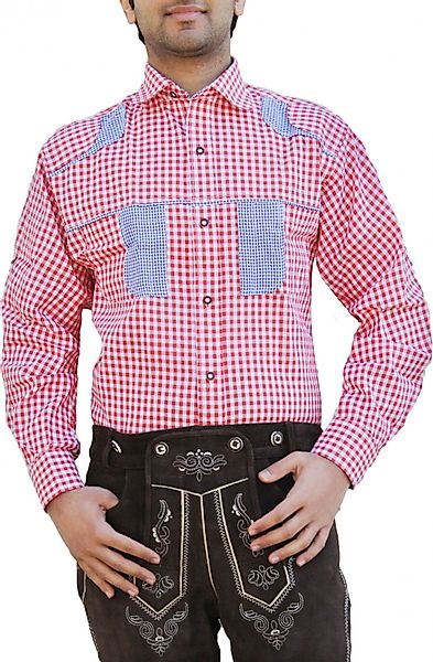 German Wear Trachtenhemd GW1242 Red Bayerisches günstig online kaufen