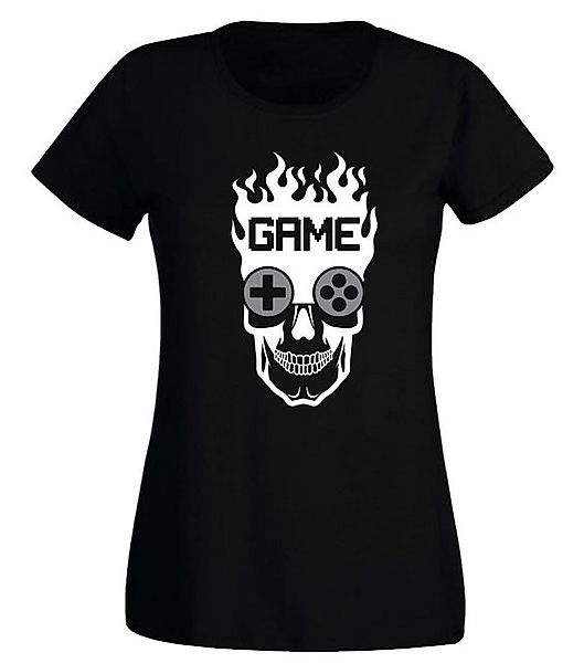 G-graphics T-Shirt Damen T-Shirt - Game Skull Slim-fit, mit trendigem Front günstig online kaufen
