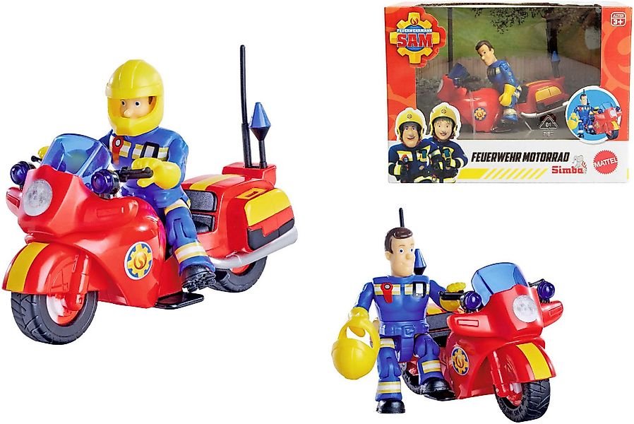 SIMBA Spielzeug-Motorrad Feuerwehrmann Sam Feuerwehr Motorrad, günstig online kaufen