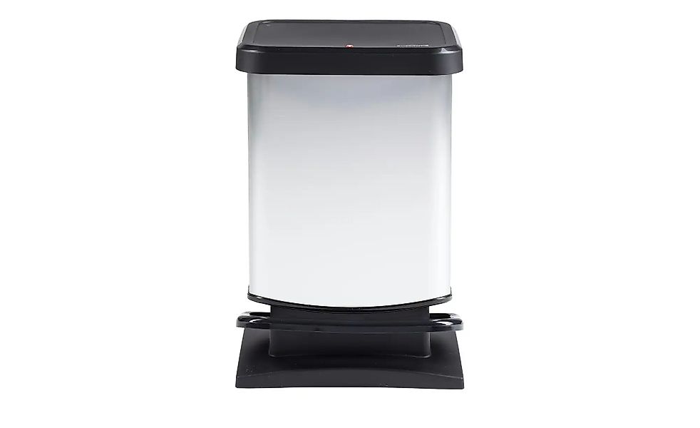 Rotho Treteimer   PASO ¦ silber ¦ Kunststoff ¦ Maße (cm): B: 26,6 H: 45,7 K günstig online kaufen