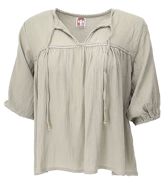 Guru-Shop Longbluse Luftige Boho Bluse, Maxibluse günstig online kaufen