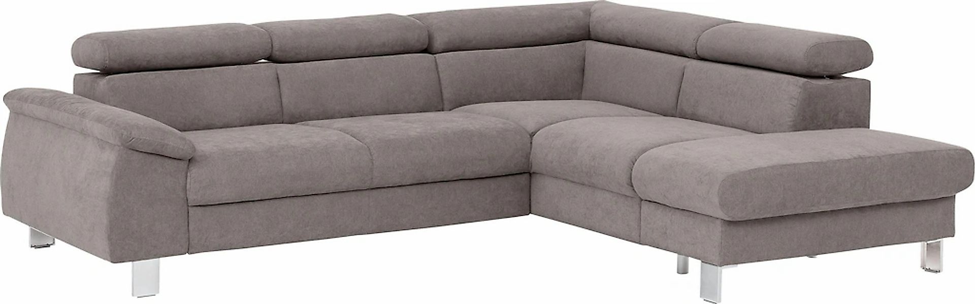 COTTA Ecksofa "Komaris L-Form, B: 249 cm" mit Kopfteilverstellung, optional günstig online kaufen
