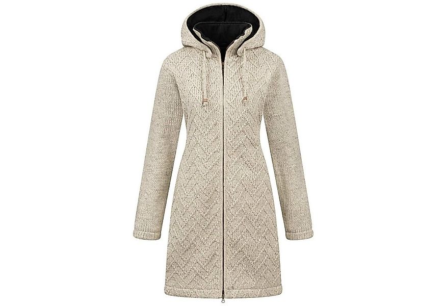 KUNST UND MAGIE Longstrickjacke Klassische Strickjacke Kurzmantel Wolle + F günstig online kaufen