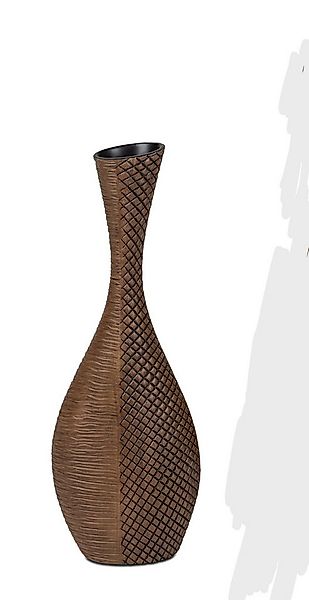 formano Dekovase Flaschenvase Höhe 59cm Kunststein in Holzoptik günstig online kaufen
