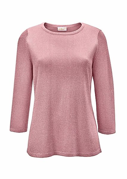 GOLDNER 3/4 Arm-Pullover "Pullover mit Glanzgarn" Mit feinen Glanzgarnen günstig online kaufen