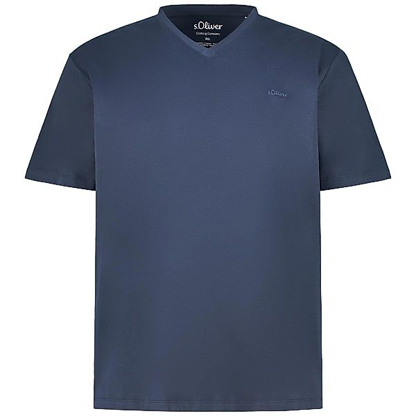s.Oliver Basic-T-Shirt Farbe blau Größe: 4XL günstig online kaufen