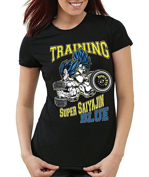 style3 T-Shirt Super Training Saiyajin Blue super dragonball gt songoku dbz günstig online kaufen