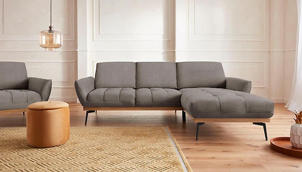 exxpo - sofa fashion Ecksofa »Palic, inkl. Rückenverstellung, bequem, elega günstig online kaufen